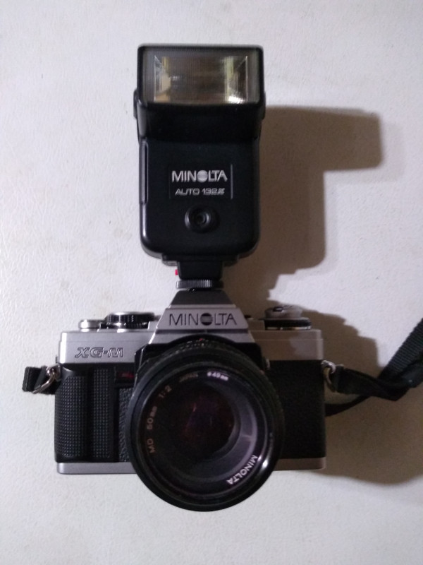 Minolta XG-M 35mm Camera and Flash in Cameras & Camcorders in Renfrew - Image 3