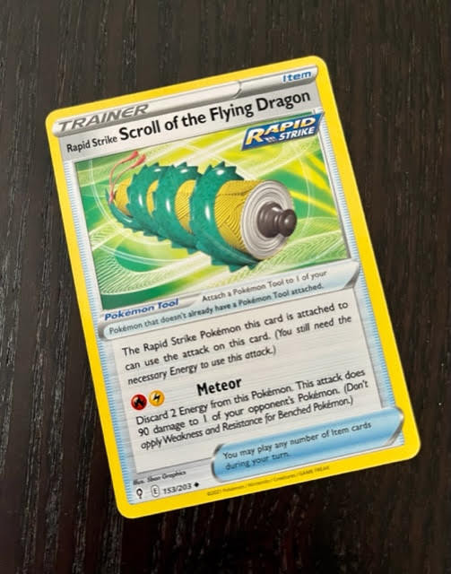 ***Pokemon Card*** RAPID STRIKE SCROLL OF THE FLYING DRAGON in Arts & Collectibles in City of Toronto - Image 2