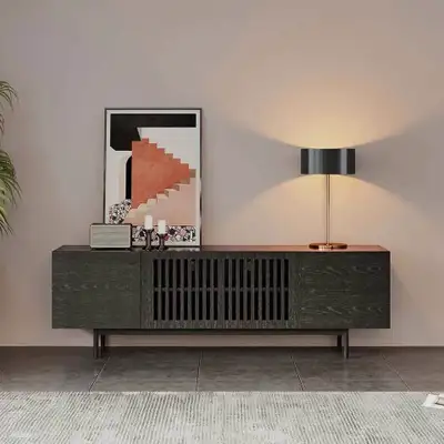 Détails : Couleur : Noir Style : Mi-siècle moderne Dimensions : 63 pouces de large – parfait pour de...