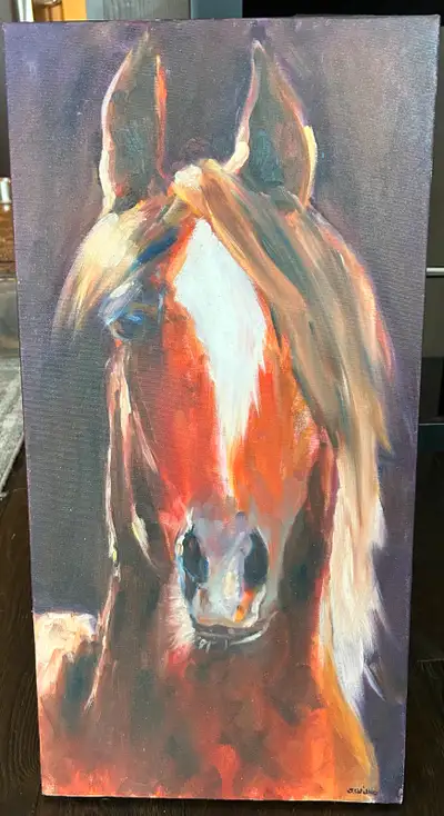 Size: 12” x 24” Bought at Acadia Art Sale for $200 Artist: unknown (can’t make out signature) Condit...