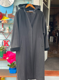 Herman Kay Long Wool Hooded Coat. New price $50