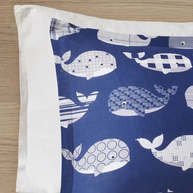 Home Essence Kids Theo Whale Printed Cotton Comforter in Bedding in Mississauga / Peel Region - Image 5