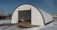 Dome Storage Shelter (450g PVC) 40'x80'x20'