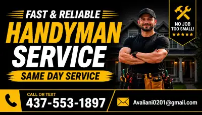 Handyman – Same Day Service | Fast & Reliable | Call Now, View more