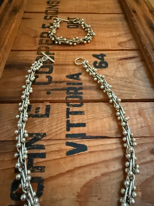 HEAVY Ball Peppercorn DNA 18” Necklace and 7” Bracelet 143 grams in Jewellery & Watches in Ottawa - Image 6