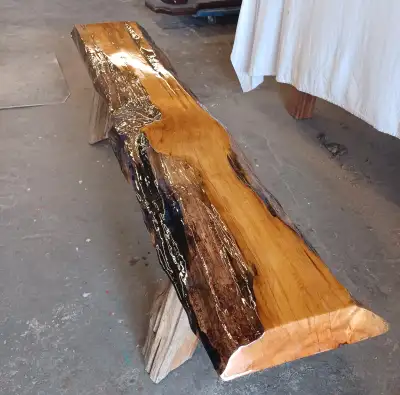 Bench: reverse live edge, View more