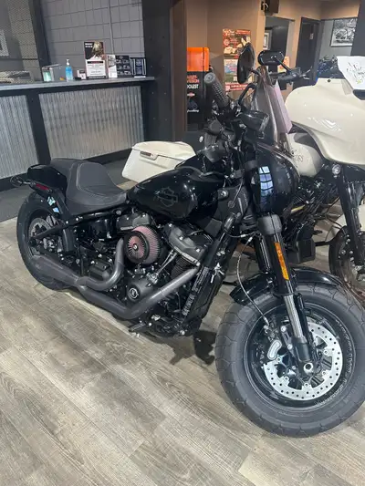 Get ready to turn heads with this stunning Harley Fat Bob! This beast of a bike is in excellent cond...