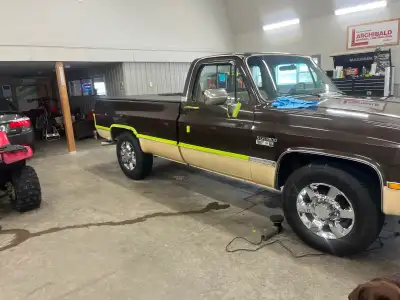 For sale 1984 Chevy Silverado 2500, 2 Wheel Dr. Purchased in Alberta 2025 great condition. No rust w...