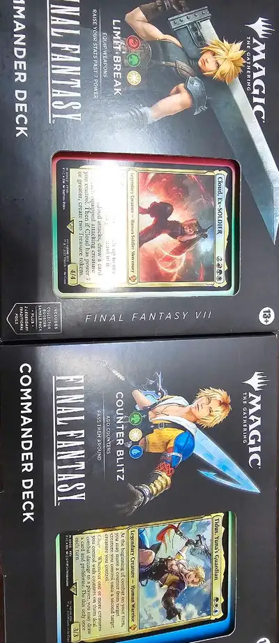 Final Fantasy Commander decks MTG, View more