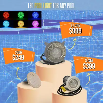 Make your pool glow with different colors with these led pool lights. The swimming pool lights under...