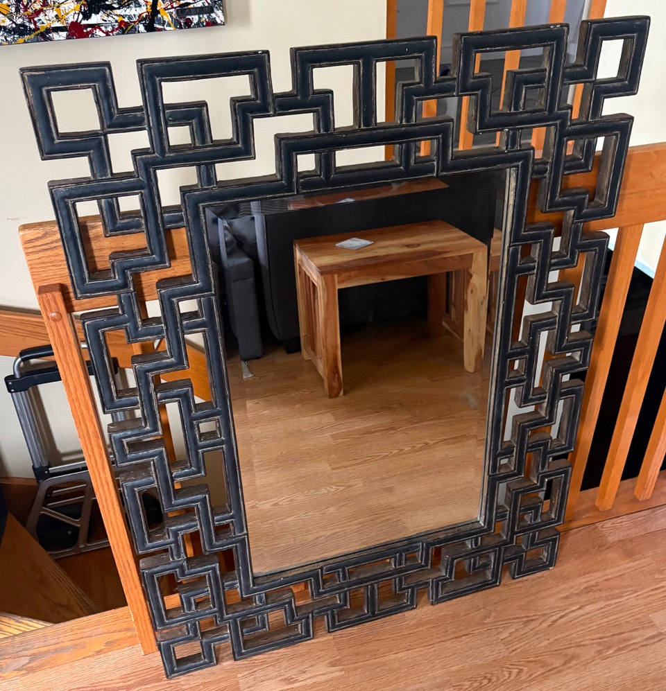Bombay Greek Key/ Criss Cross Beveled Wall Mirror | Home Décor ...