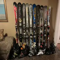 165-176 ski with boots 