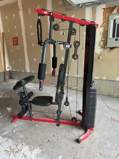 Get a full-body workout at home with this Marcy universal gym, perfect for strength training and mus...