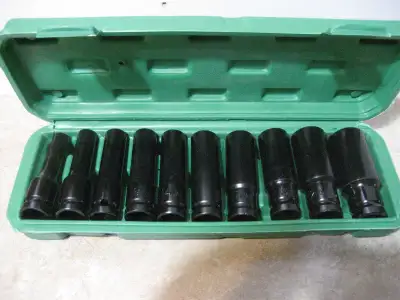 10 Piece Set Metric Deep Impact Sockets With Case, View more