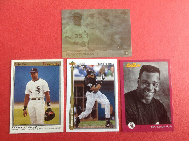 Frank Thomas Chicago White Sox Baseball Cards (4) dans Art et objets de collection  à Longueuil/Rive Sud
