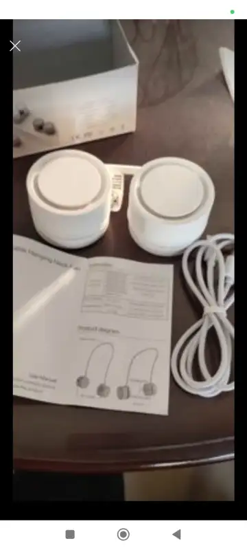 Neck fan brand new. USB Chargeable battery$30 eachOnly 2 left62864365531651124