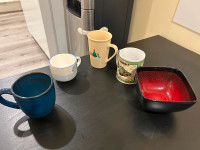 Mugs and bowl
