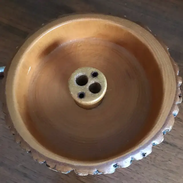 Vintage Bark Edge Nut Dish Live Edge + Nutcracker & Picks in Arts & Collectibles in Ottawa - Image 5