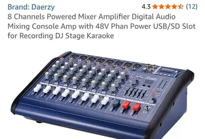 Daerzy Bluetooth Audio Mixer, retail price $325, View more