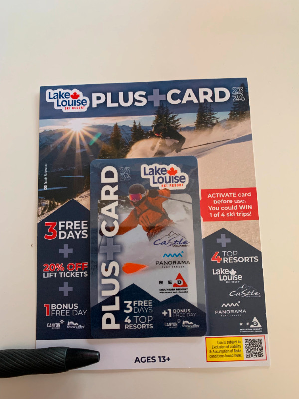 Lake Louise Plus Card in Ski in Calgary