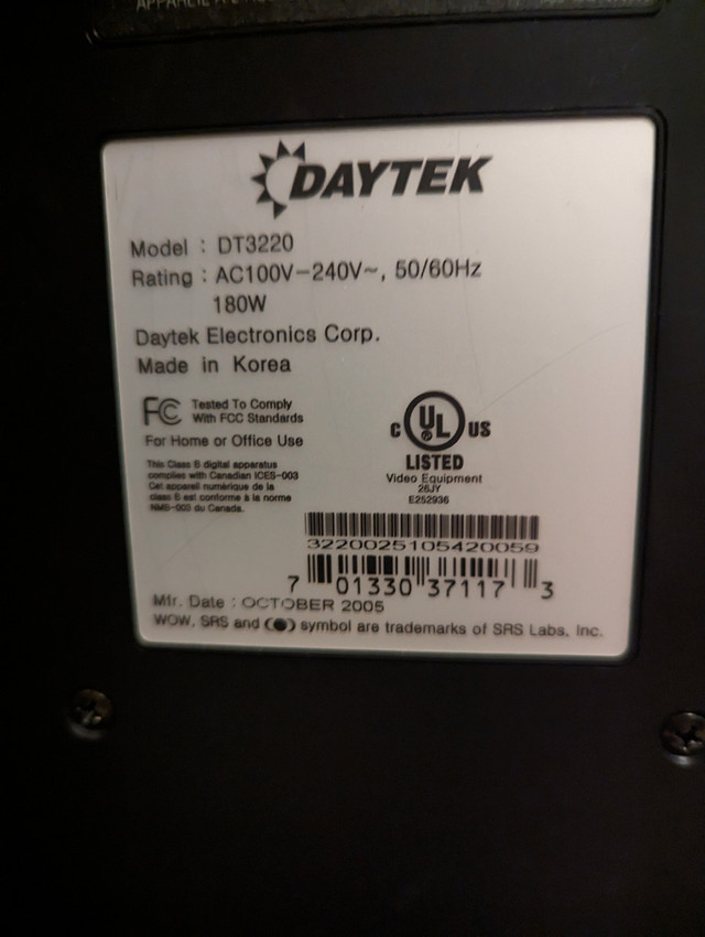 32 " Daytek TV  in TVs in Hamilton - Image 4