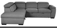 Brand New - Left Facing Sectional Sofa with  pullout sofa  