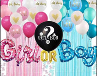 Gender reveal decorations- Brand new in package 