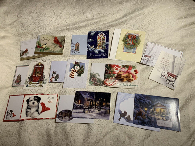 10 cartes de Noël avec de jolies enveloppes - Lebourgneuf  dans Art et objets de collection  à Ville de Québec