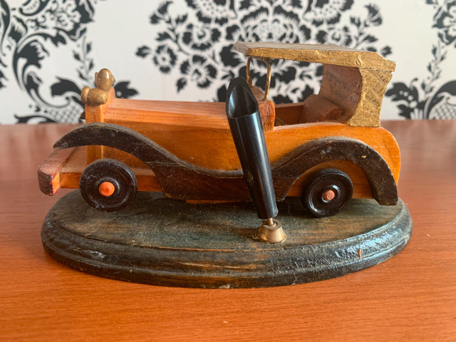 Vintage Retro Car Wooden Desk Handmade With Pen Holder in Arts & Collectibles in Yarmouth - Image 2