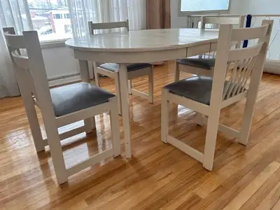 Wooden Dining Table & 4 Chairs, View more