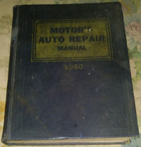 1960 MOTOR'S Auto Repair Manual HC Book