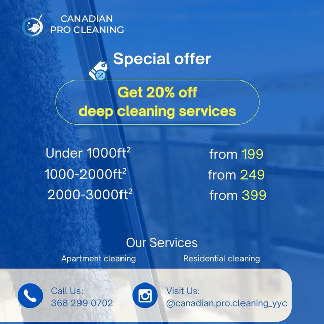 Canadian PRO Cleaning expert team in Cleaners & Cleaning in Calgary