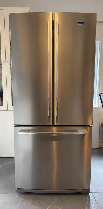 Maytag 30” stainless fridge - delivery possible , View more