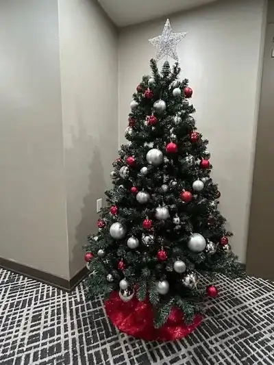 Christmas Tree 1017 tips+70pcs ornaments+star+bottom skirt, View more