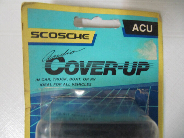 Scosche ACU Car Audio Cover Up For Car/Truck/Boat Circa 1985 USA in Arts & Collectibles in Mississauga / Peel Region - Image 2