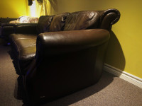 Dark brown Natuzzi sofa