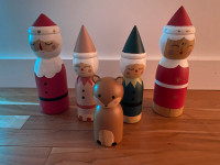 Tall wooden figures for Christmas from Indigo