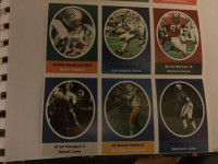 Sunoco NFL action uncut sheet of 9 stamps
