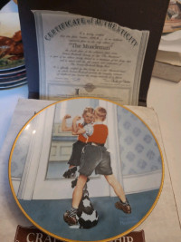 The Muscleman Norman Rockwell Collector Plate 1990 