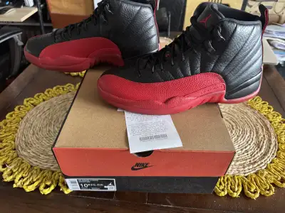 Jordan 12 Flu Game size 10.5 US deadstock, View more