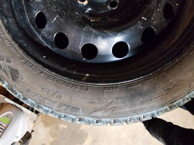 Bridgestone winter tires and rims 195/55R16 in Tires & Rims in Regina - Image 3