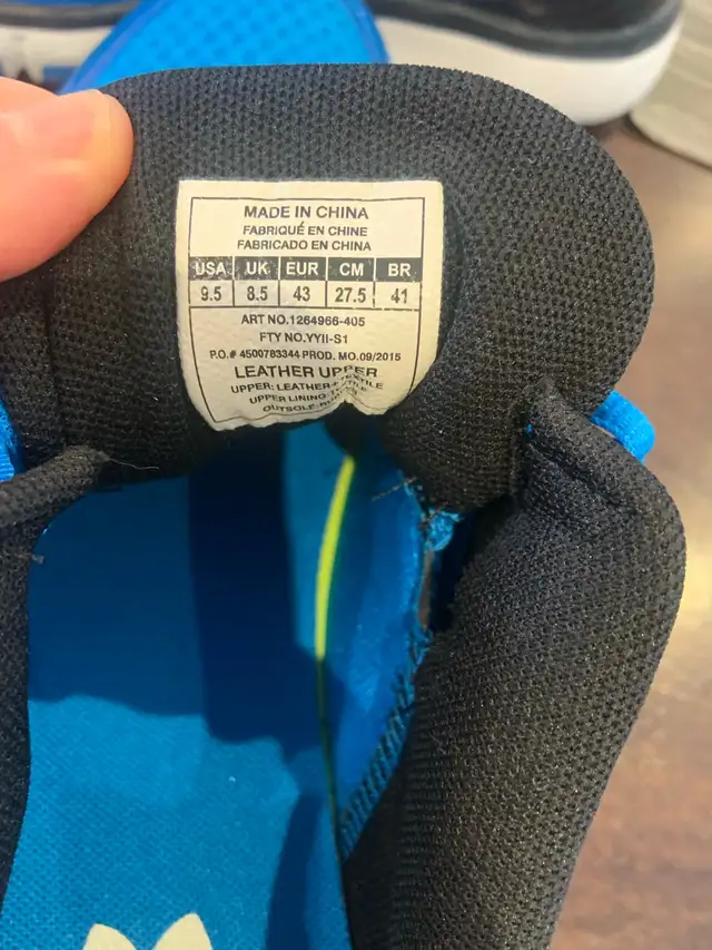 under urmour shoes size 9.5 man. in Men's Shoes in City of Toronto - Image 5