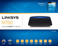 Linksys EA3500 N750 Dual-Band Wi-Fi Router with Giganet Ethernet