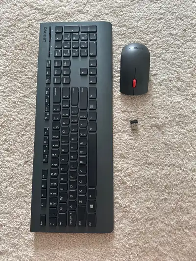 Lenovo, wireless mouse and keyboard, View more