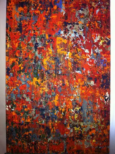 Abstract 24 x 36 inch Acrylic original painting, View more