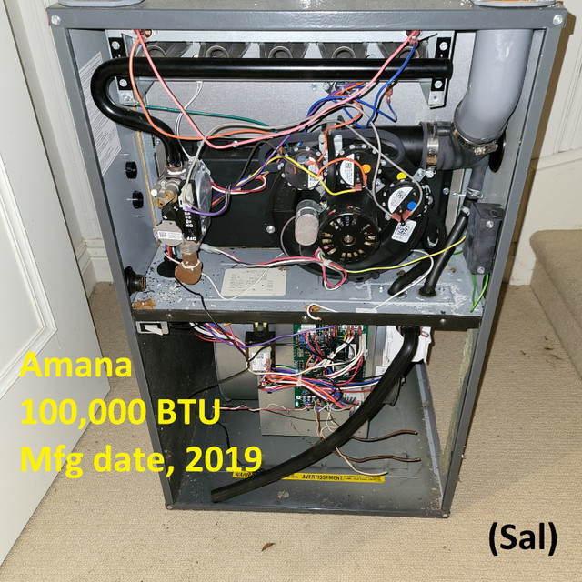 Gas Furnace - Amana-Goodman, 100k BTU, Mfg Date 2019 in Heating, Cooling & Air in Markham / York Region - Image 4
