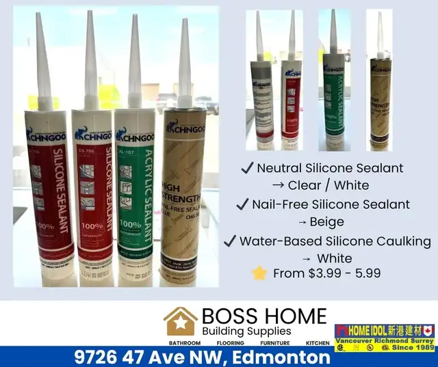 Silicone Sealants & Construction Adhesives – From $3.99! in Other in Edmonton - Image 2
