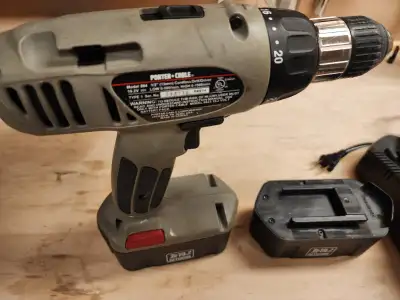 Porter Cable portable drill 19.2V with batteries and charger, View more