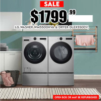Our Huge Sale Is Here! LG Washer WM5500HVA & Dryer DLEX5500V