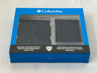 Columbia Men’s Wallet, Genuine Leather. Black. Brand New.